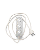 Pedestal - Power bar, Grenuttag med 3 uttag, 5 m sladd - Ghost - Jacobsen Plus
