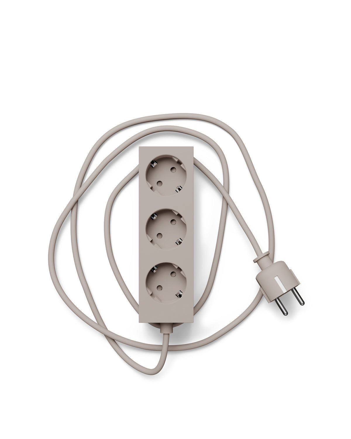 Pedestal - Power bar, Grenuttag med 3 uttag, 5 m sladd - Oat - Jacobsen Plus