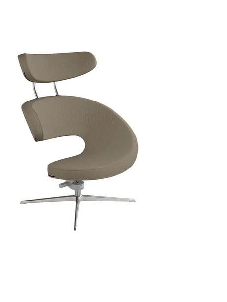 Peel™ Fåtölj, vänster från Variér - Cream white HAL100 / Eksklusiv pall - Jacobsen Plus