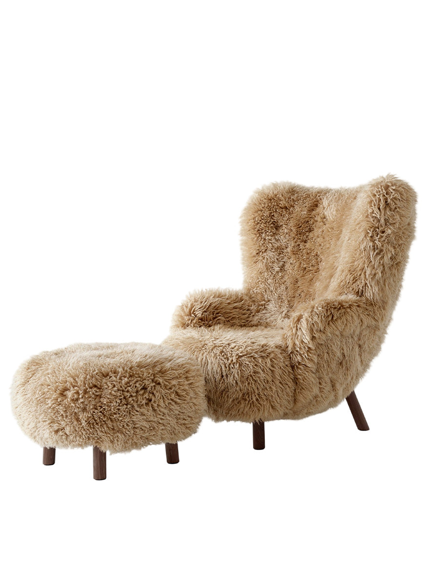 Petra VB3 fåtölj inkl. Pall, Sheepskin honey 50 från &Tradition - 3 - Jacobsen Plus