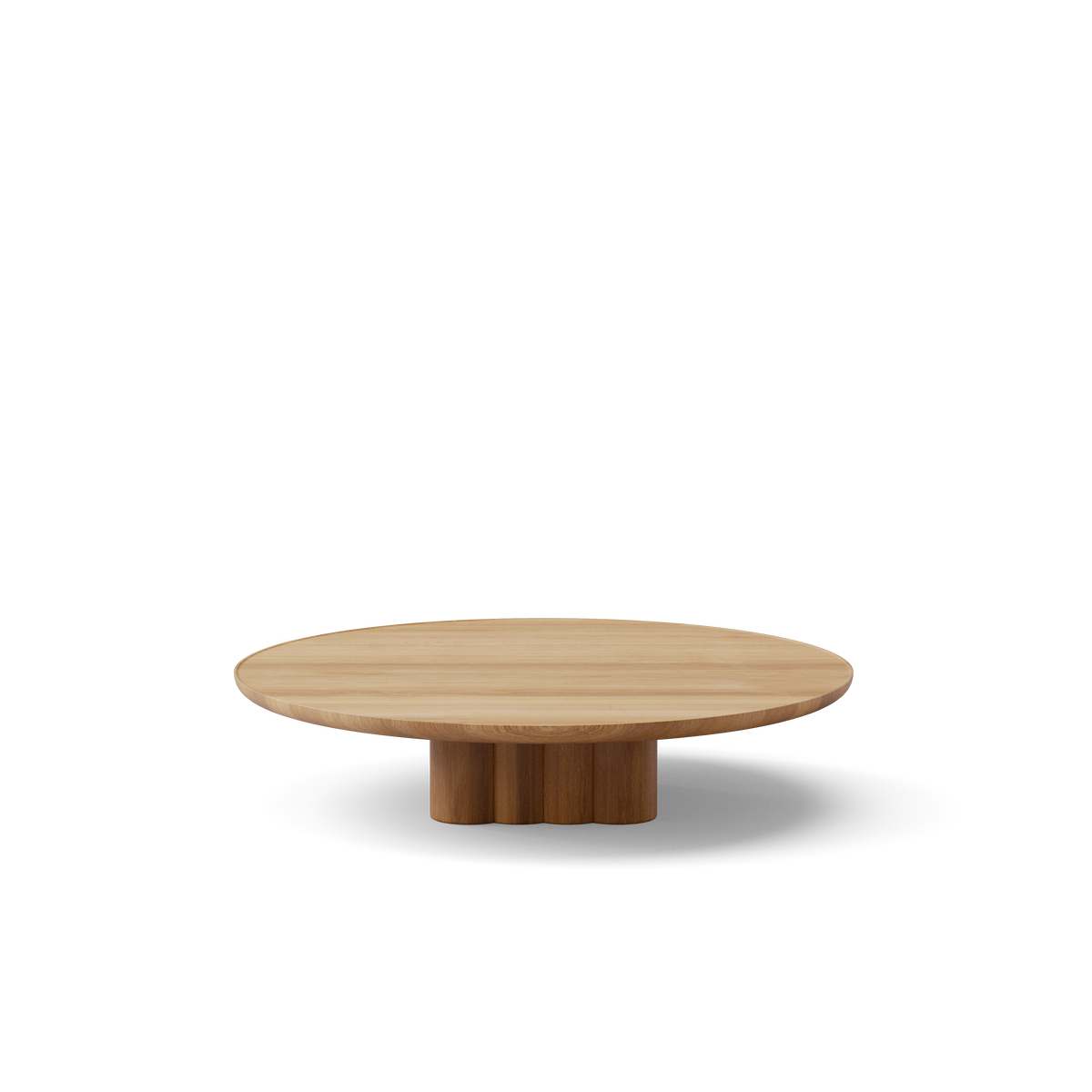 Plush soffbord från DK3 - Ø110 x H23 cm - lakeret eg - Jacobsen Plus
