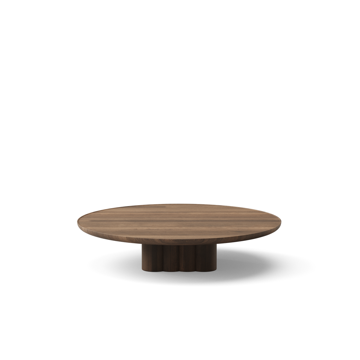 Plush soffbord från DK3 - Ø110 x H23 cm - olieret røget eg - Jacobsen Plus