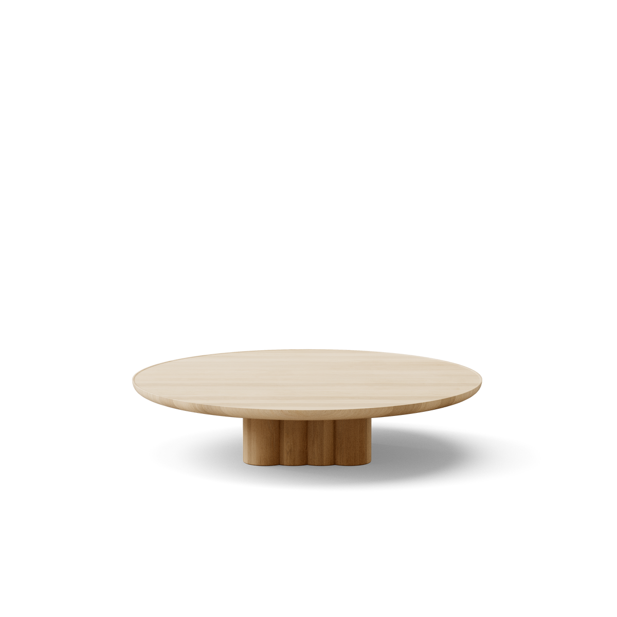 Plush soffbord från DK3 - Ø110 x H23 cm - såpad ek - Jacobsen Plus