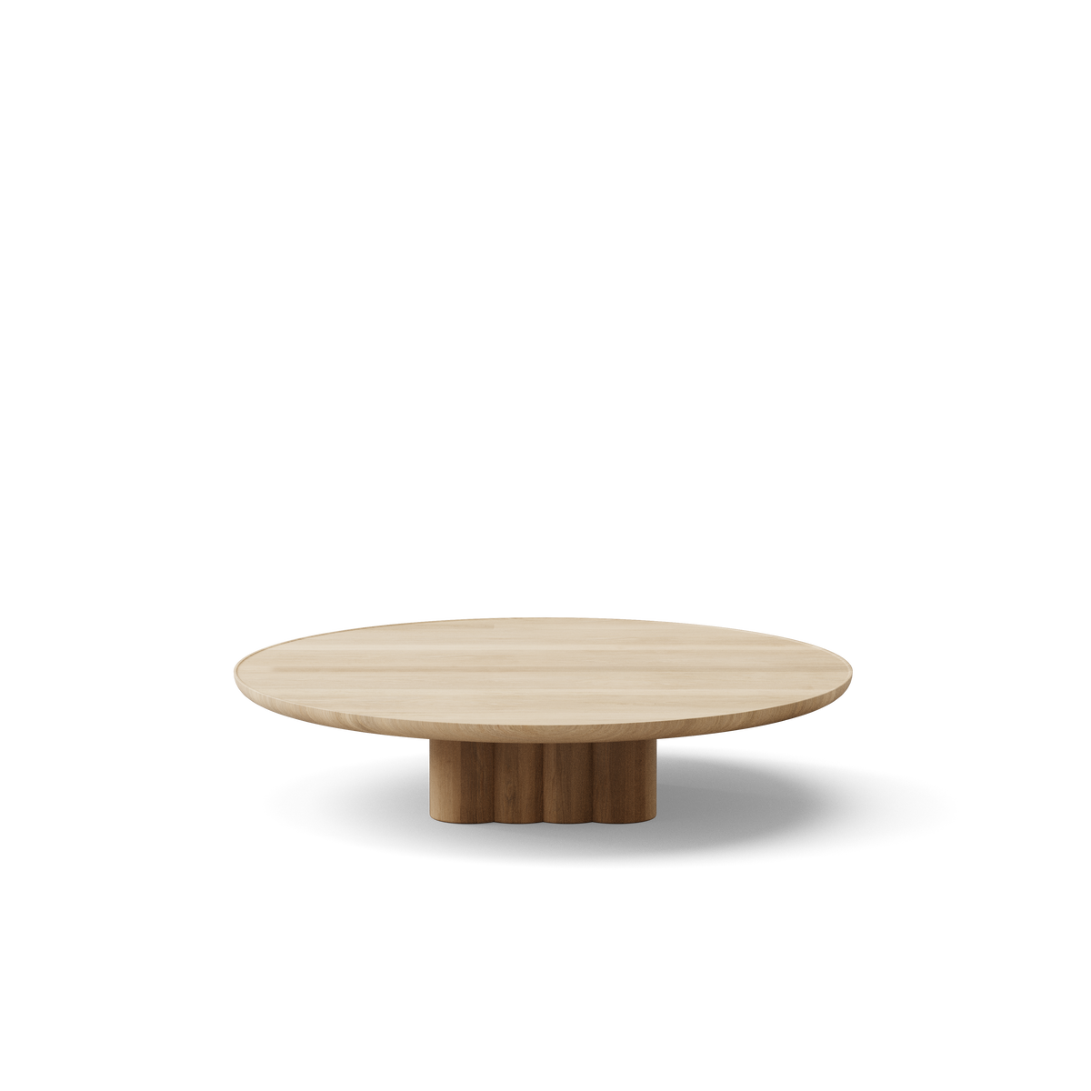 Plush soffbord från DK3 - Ø110 x H23 cm - hvidolieret eg - Jacobsen Plus