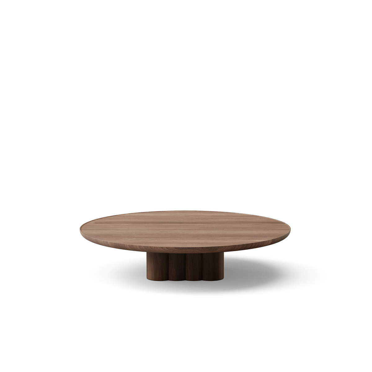 Plush soffbord från DK3 - Ø110 x H23 cm - olieret valnød - Jacobsen Plus