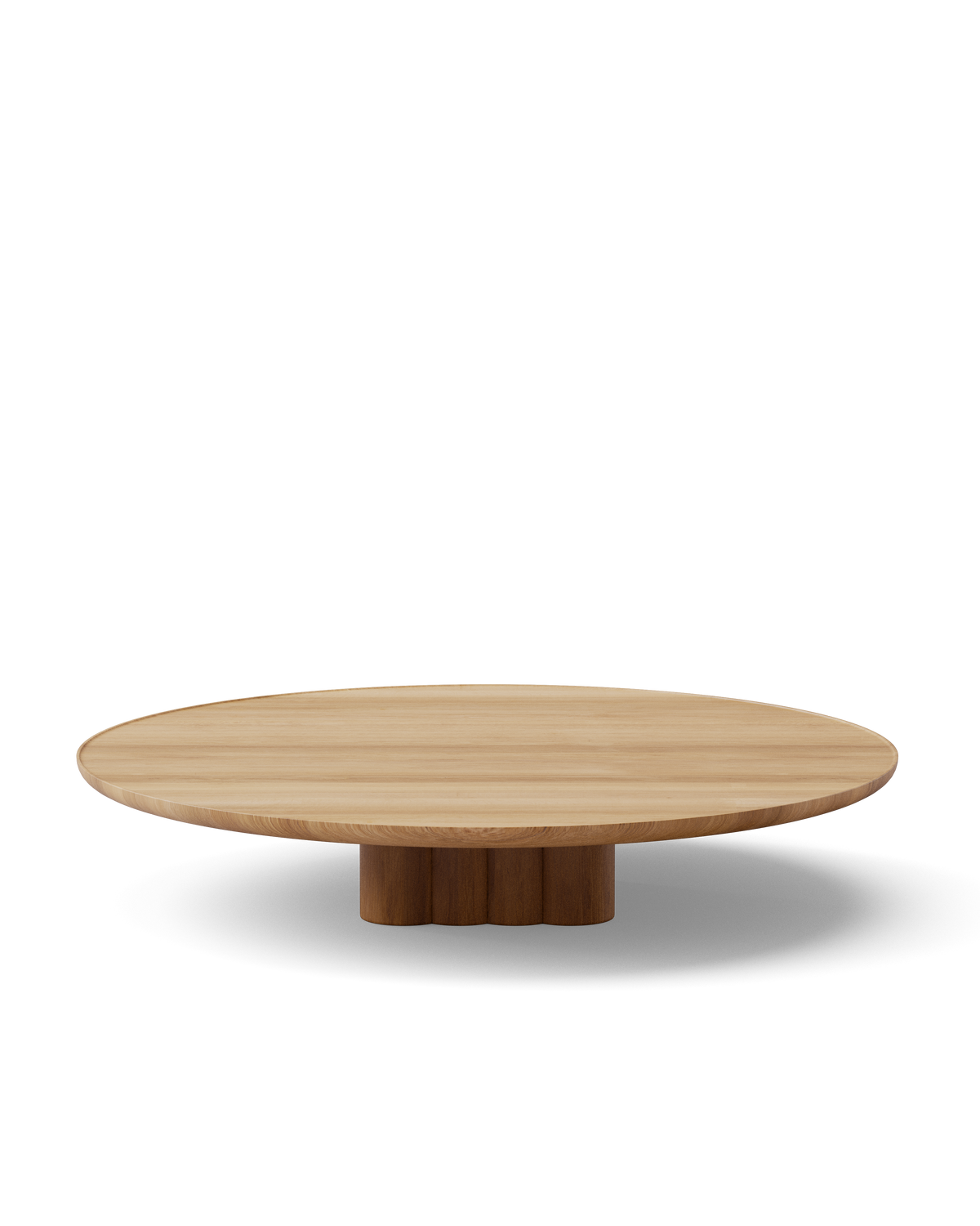 Plush soffbord från DK3 - Ø130 x H23 cm - lakeret eg - Jacobsen Plus