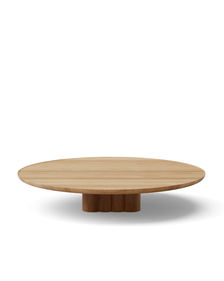 Plush soffbord från DK3 - Ø110 x H23 cm - olieret eg - Jacobsen Plus