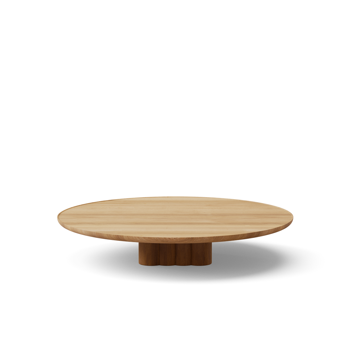 Plush soffbord från DK3 - Ø130 x H23 cm - olieret eg - Jacobsen Plus