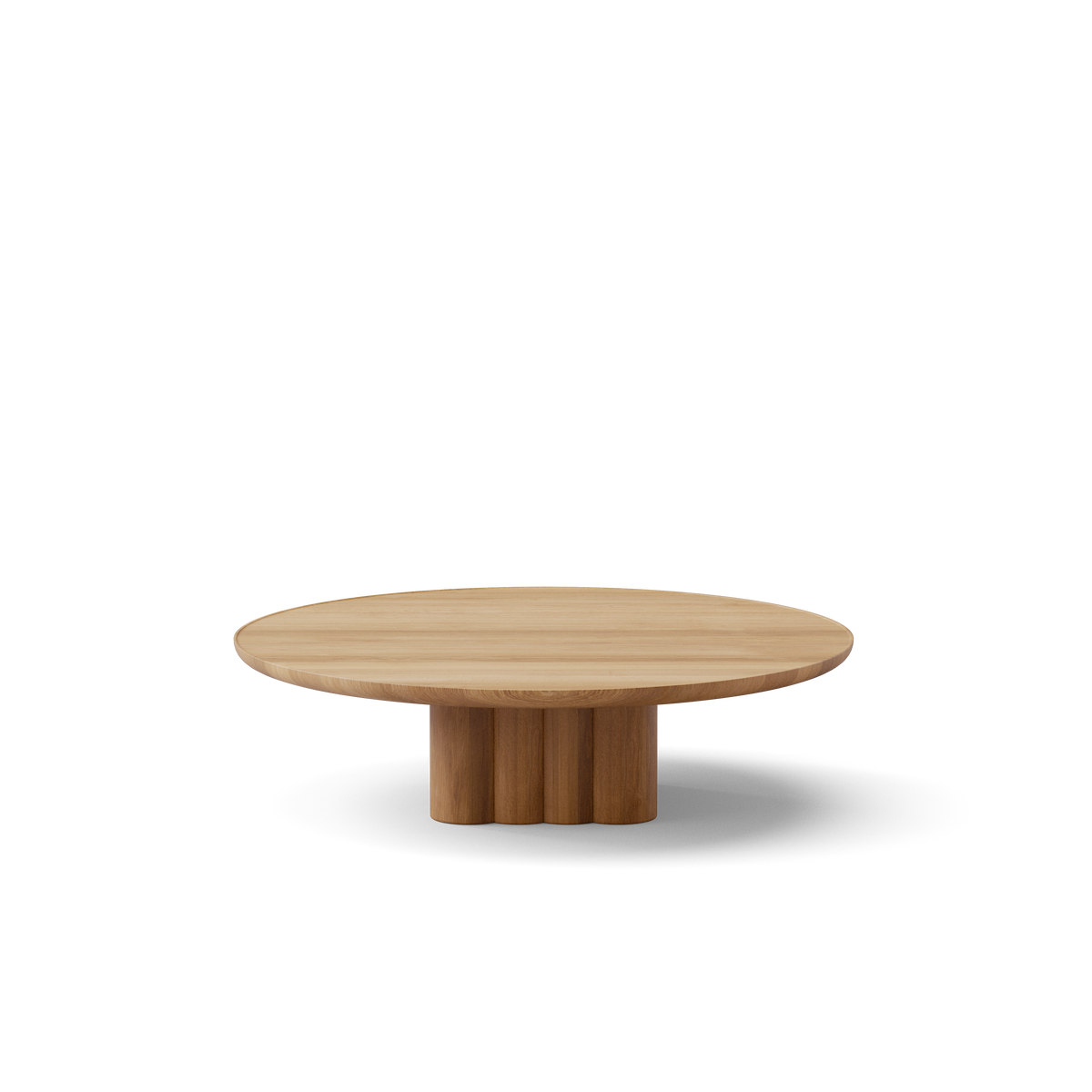 Plush soffbord från DK3 - Ø110 x H29 cm - lakeret eg - Jacobsen Plus