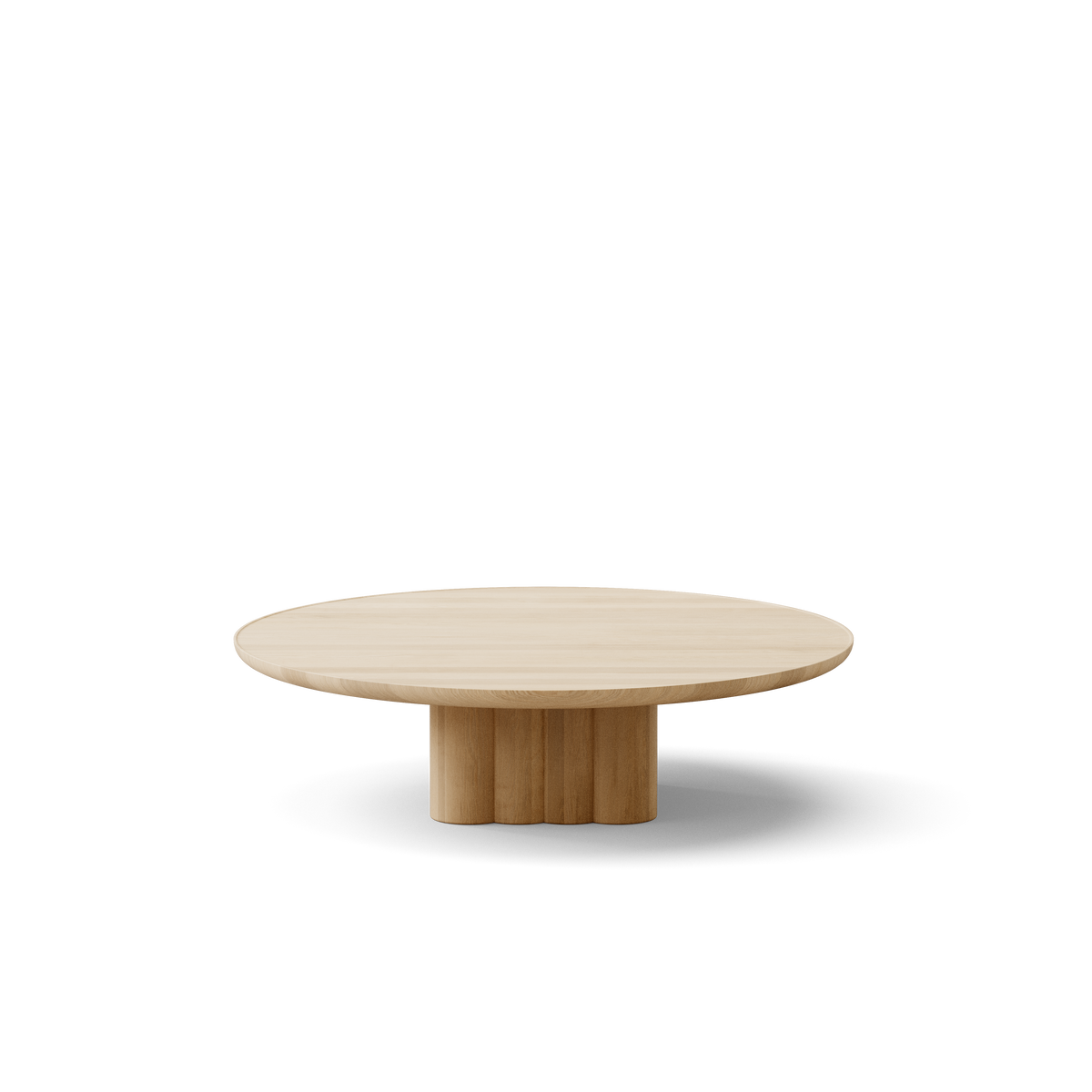 Plush soffbord från DK3 - Ø110 x H29 cm - såpad ek - Jacobsen Plus