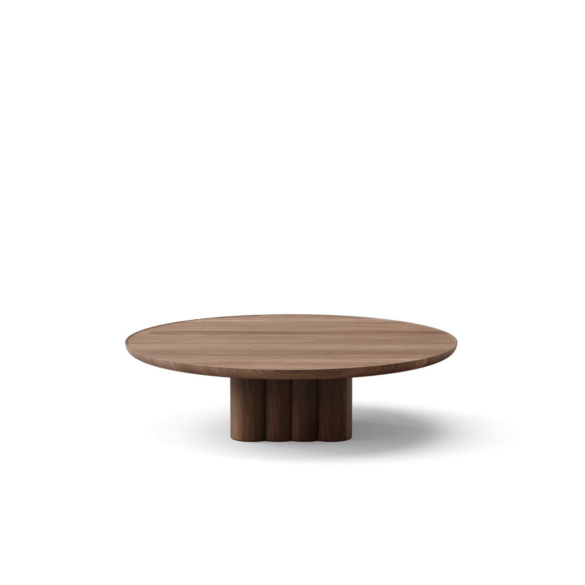 Plush soffbord från DK3 - Ø110 x H29 cm - olieret valnød - Jacobsen Plus