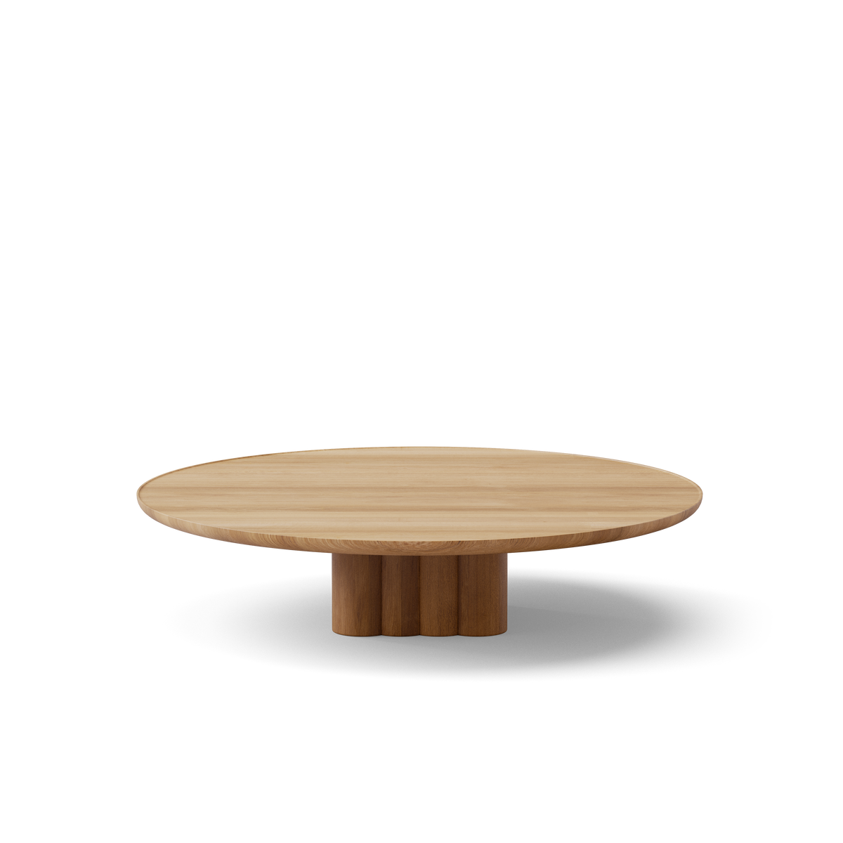 Plush soffbord från DK3 - Ø130 x H29 cm - lakeret eg - Jacobsen Plus