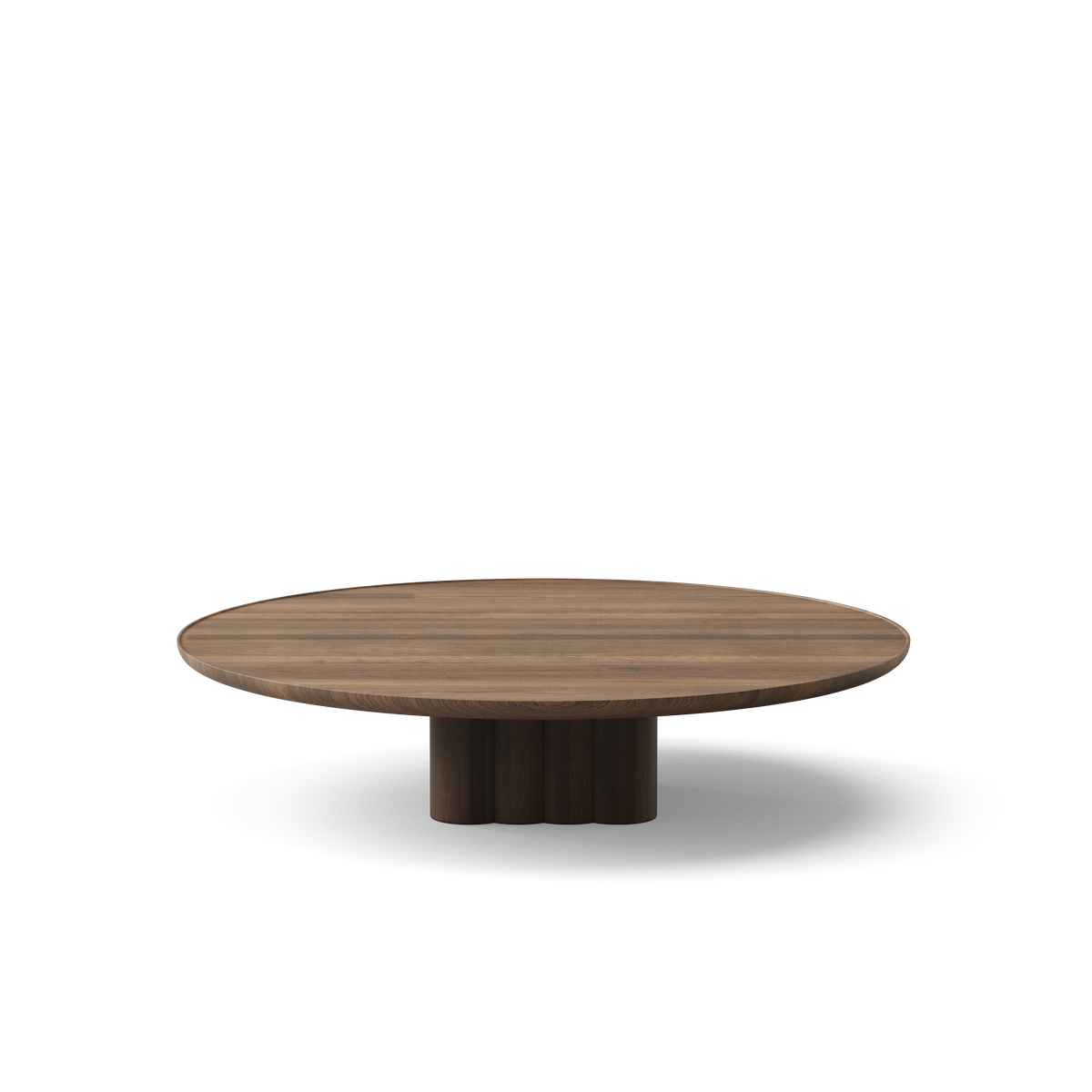 Plush soffbord från DK3 - Ø130 x H29 cm - olieret røget eg - Jacobsen Plus