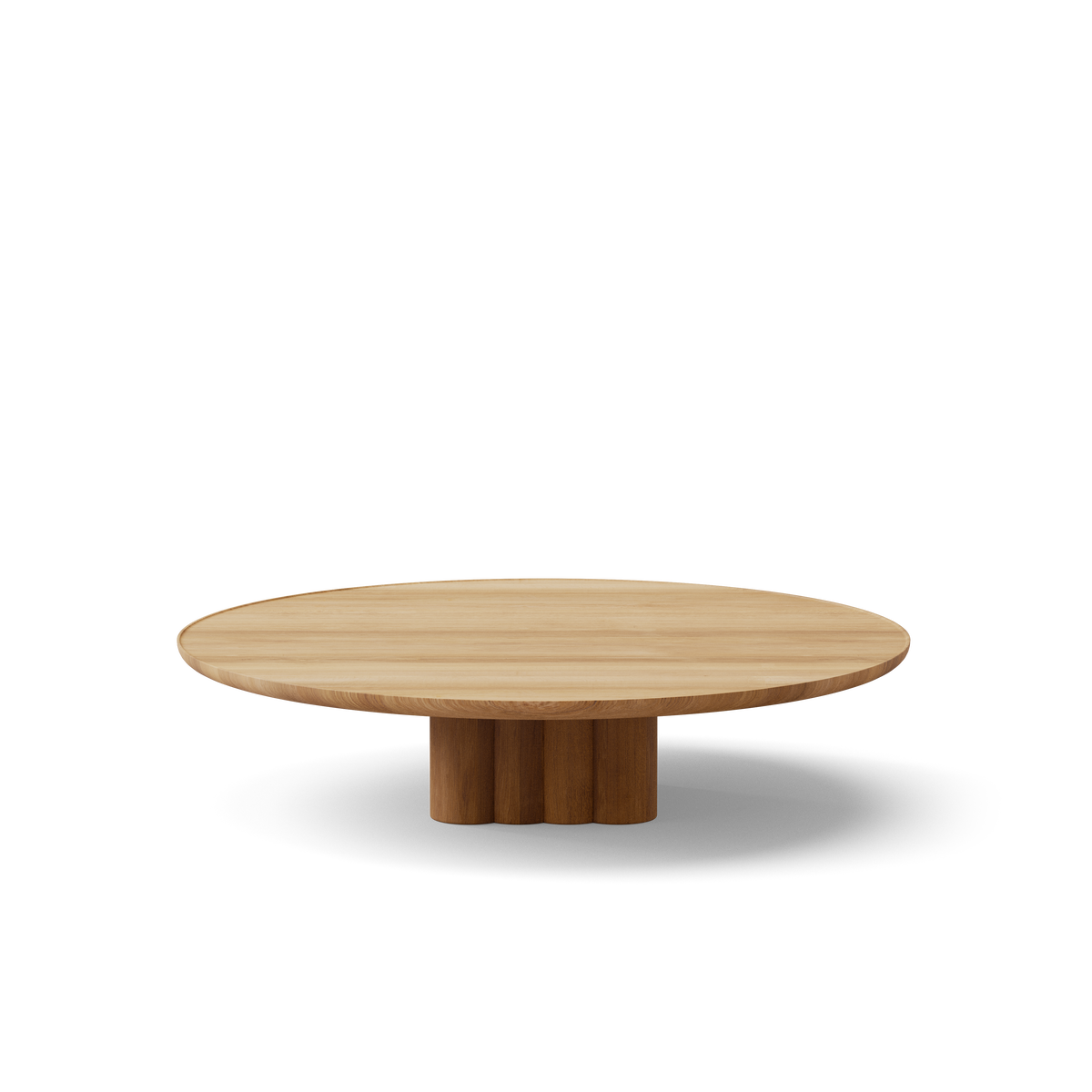 Plush soffbord från DK3 - Ø130 x H29 cm - olieret eg - Jacobsen Plus