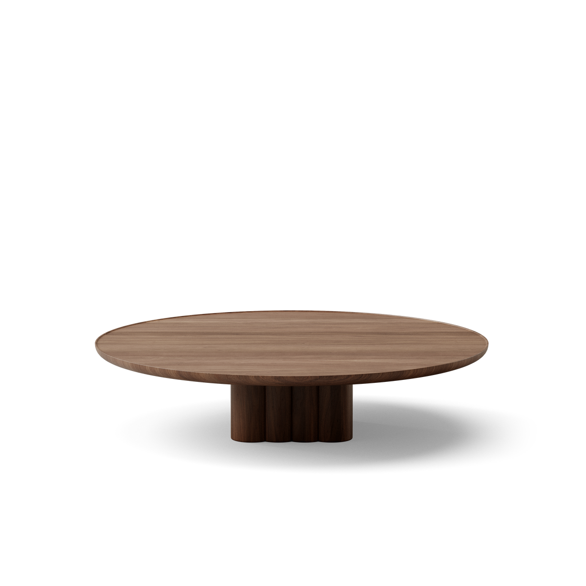 Plush soffbord från DK3 - Ø130 x H29 cm - lakeret valnød - Jacobsen Plus