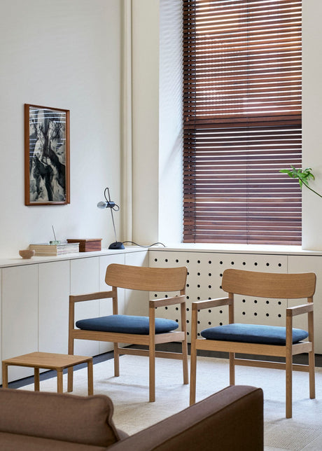 Fredericia Furniture CM3546 Post loungestol av Cecilie Manz - Lys olieret eg - Vidar 472 - Jacobsen Plus