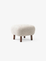 Little Petra Pouf från &Tradition - Sheepskin Moonlight / Valnöt - Jacobsen Plus