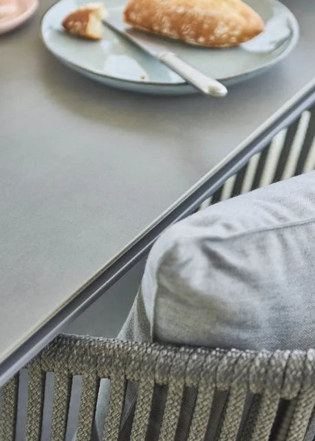 Pure Bord, 100x100 cm från Cane-line - Lava grey / Concrete grey - Jacobsen Plus