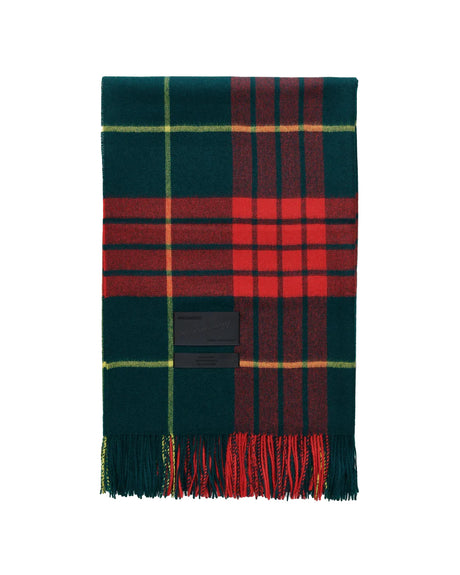 Queen-filt - läppstiftsröd tartan från Magniberg - Jacobsen Plus