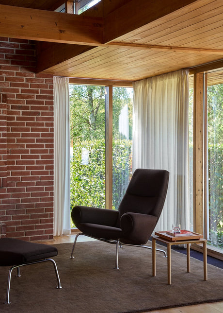 Queen Chair inkl. pall i Vidar 386 med passpoal i Max 96-läder av Hans J. Wegner - 2 - Jacobsen Plus