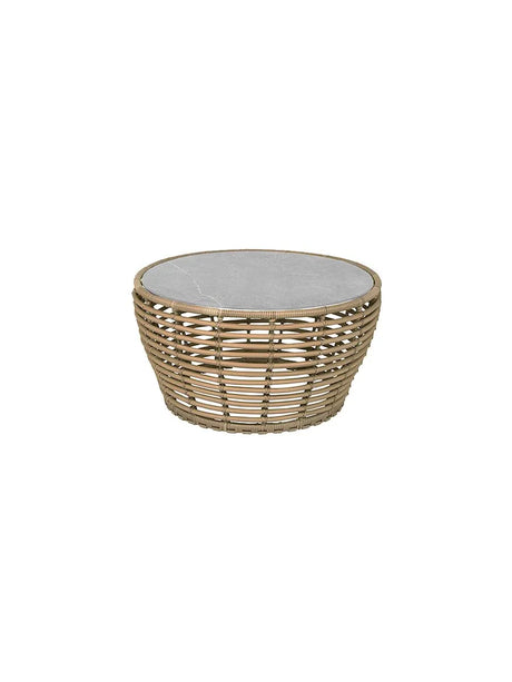 Basket Soffbord från Cane-line - Lille - H45 x Ø50 cm / Graphite-Fossil Black - Jacobsen Plus
