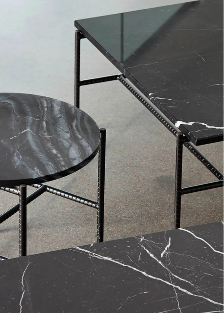 Rebar Soffbord L80 från Hay - Black / Black Marble - Jacobsen Plus
