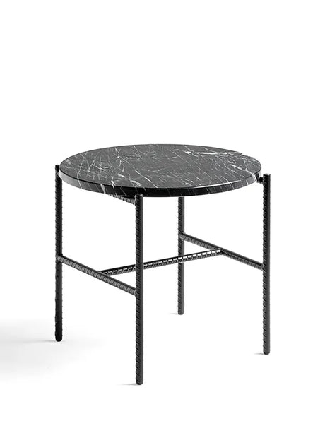 Rebar Sidobord Ø45 från Hay - Soft Black / Black Marble - Jacobsen Plus