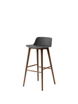 Rely HW123 barstol, valnöt från &Tradition - Stone Grey - Jacobsen Plus