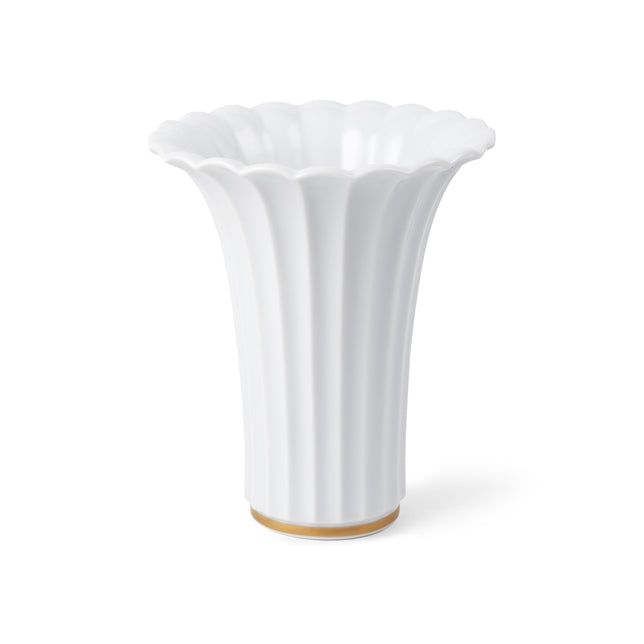 Vit vas med guldkant, 23 cm från Royal Copenhagen - 1 - Jacobsen Plus