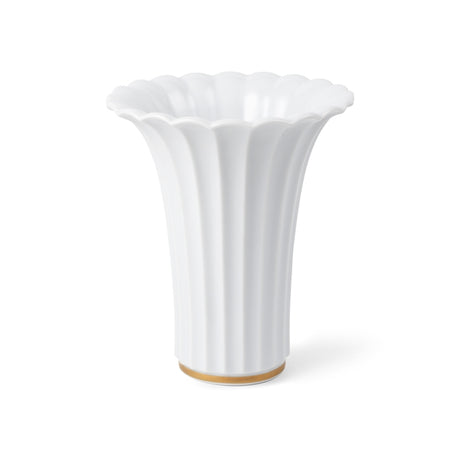 Vit vas med guldkant, 23 cm från Royal Copenhagen - 1 - Jacobsen Plus