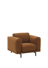 Muuto - Rest Loungefåtölj - Acca 361 - Svart metal stel - Jacobsen Plus