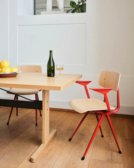 Passerelle Bord, L160 cm från Hay - Water-based lacquered oak / Ink black / Water-based lacquered oak - Jacobsen Plus