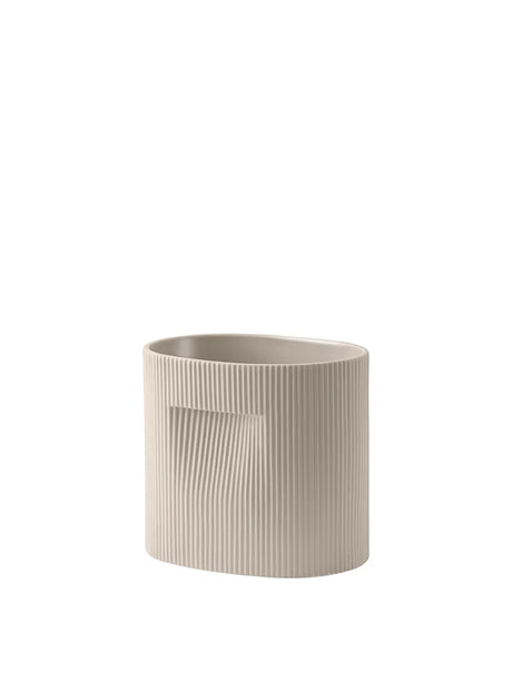 Ridge Planter, beige från Muuto - H 13 cm - Jacobsen Plus