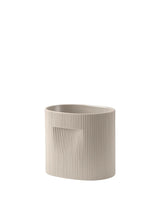 Ridge Planter, beige från Muuto - H 24 cm - Jacobsen Plus