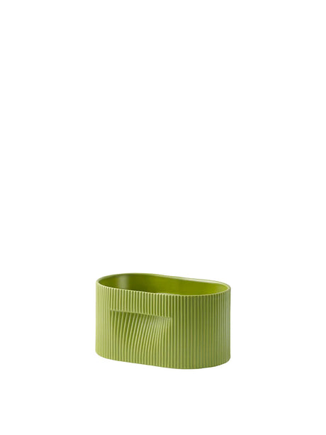 Ridge Planter, mossgrön från Muuto - H 13 cm - Jacobsen Plus