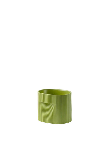 Ridge Planter, mossgrön från Muuto - H 13 cm - Jacobsen Plus