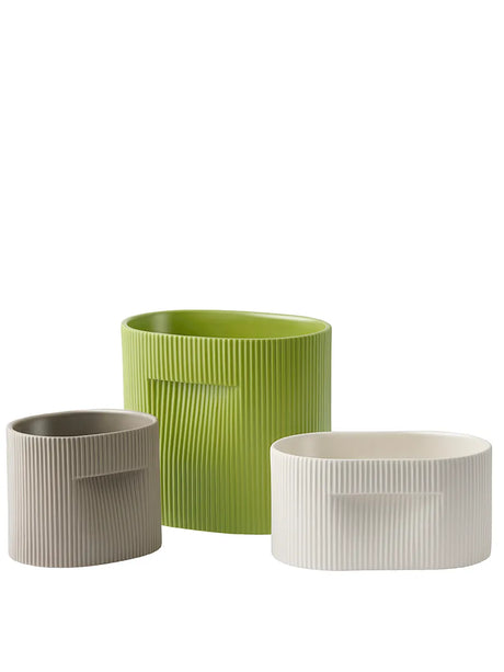 Ridge-kruka, offwhite från Muuto - H 13 cm - Jacobsen Plus