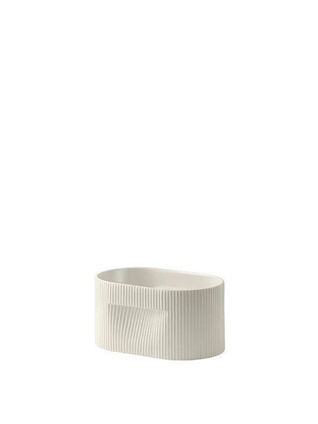 Ridge-kruka, offwhite från Muuto - H 13 cm - Jacobsen Plus