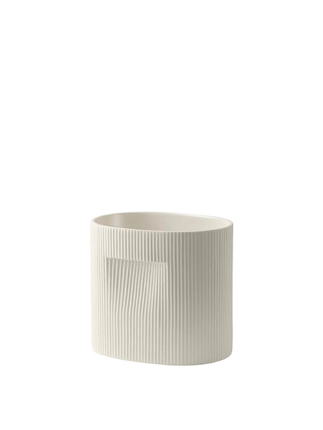 Ridge-kruka, offwhite från Muuto - H 13 cm - Jacobsen Plus
