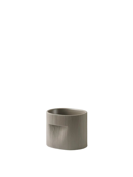 Ridge-kruka, taupe från Muuto - H 13 cm - Jacobsen Plus