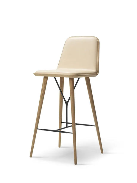 Spine Barstool från Fredericia Furniture - Stofgruppe 0 / Ek lak - Jacobsen Plus