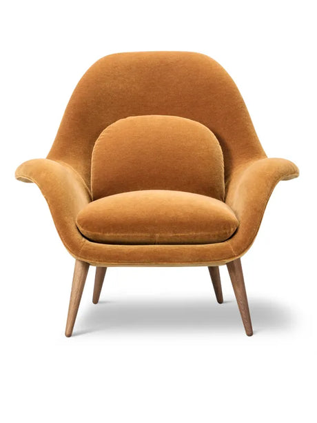 Swoon Fåtölj från Fredericia Furniture - Stofgruppe 1 / Ek lak - Jacobsen Plus