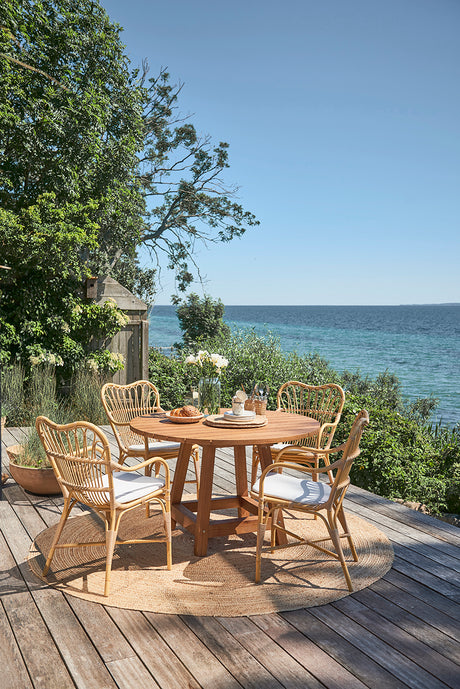 Margret Utomhusmatstol, Natur från Sika-Design - Ingen dyna - Jacobsen Plus