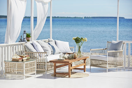 Caroline Exterior Fåtölj, Dove White från Sika-Design - A615 Tempotest - Denim - Jacobsen Plus