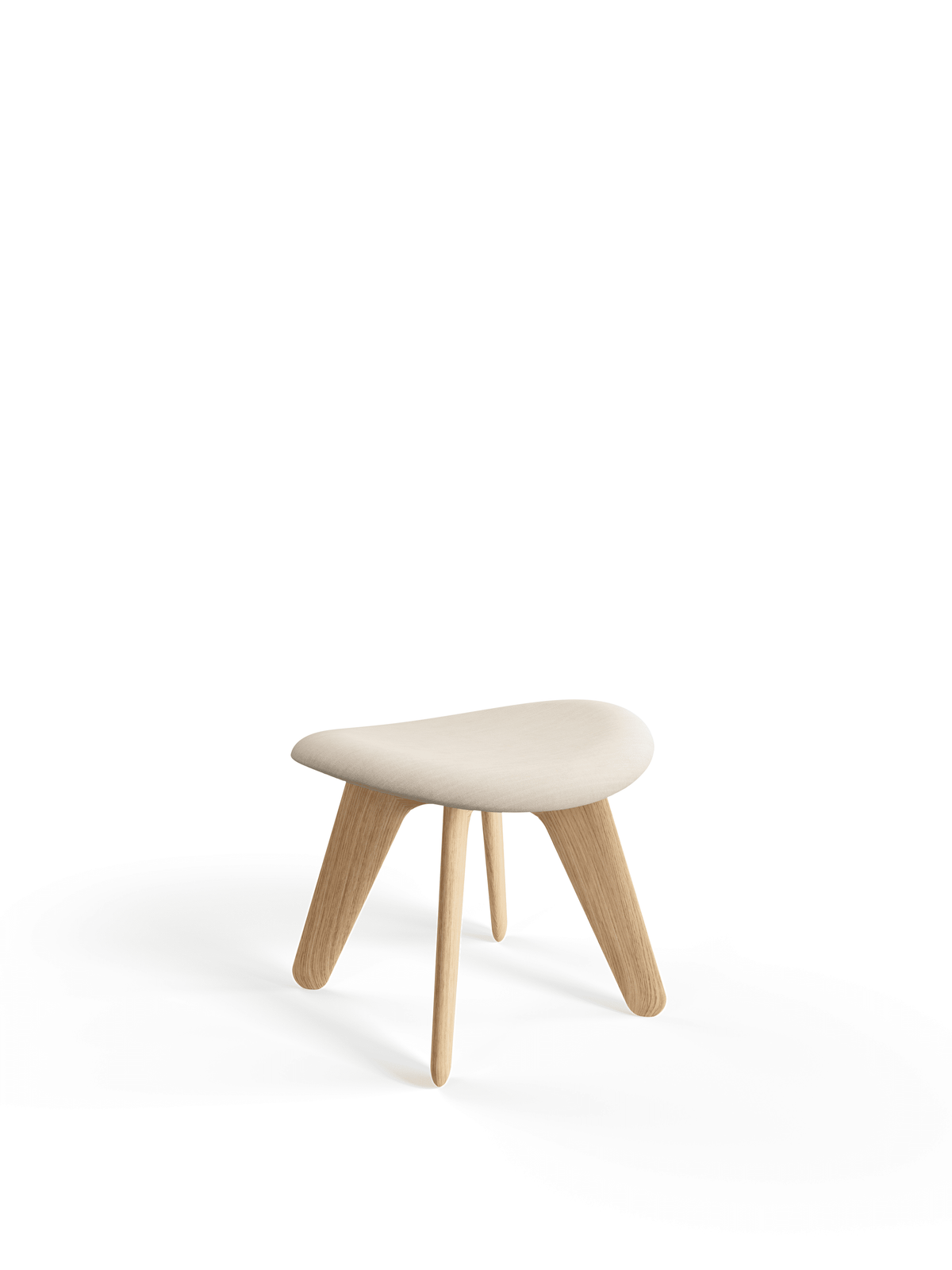 Slab fotpall från Tom Dixon - Natural Oak - Linara 05 - Jacobsen Plus