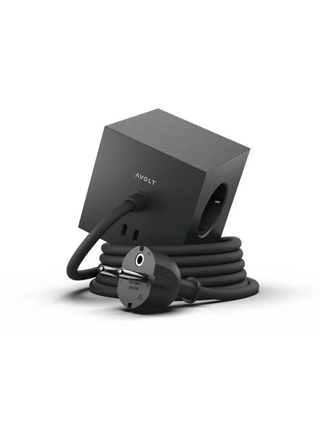 Square 1 Grenuttag med USB-C, stockholm black från Avolt - Jacobsen Plus