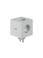 Square 2 Grenuttag med USB, grå från Avolt