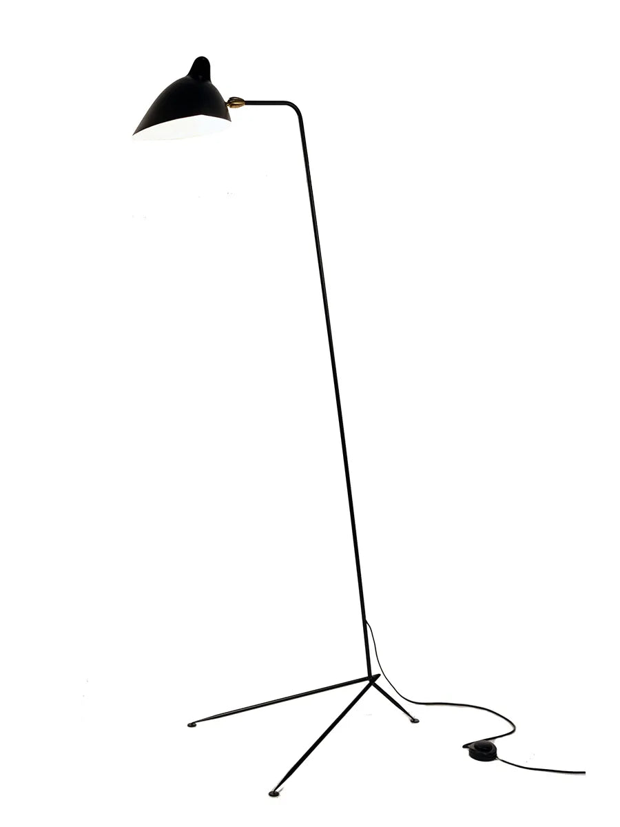 Golvlampa med 1 lamphuvud/arm av Serge Mouille - 1 - Jacobsen Plus