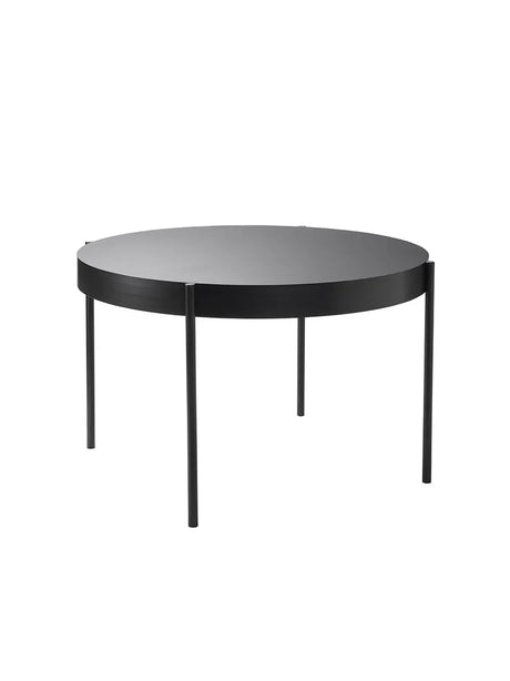 Serie 430 bord, svart av Verner Panton - Ø120 cm - Jacobsen Plus