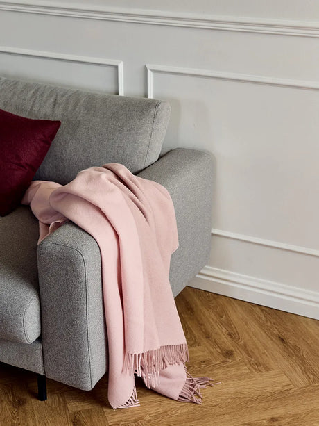 Secret Plaid, blush/rosa från Silkeborg Uldspinderi - 3 - Jacobsen Plus